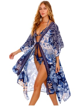 Халат-парео Agua Bendita 15381 SAM AZURE, Цвет: темно-синий, Размеры: UN