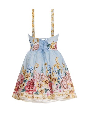 Короткое платье на бретелях Agua Bendita 17058 SPRING BLUSH, Цвет: голубой, Размеры: M, изображение 3