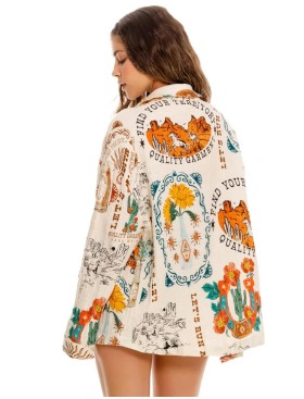 Пляжная рубашка Agua Bendita 17747 KESHI NOPAL, Цвет: белый, Размеры: S, изображение 2