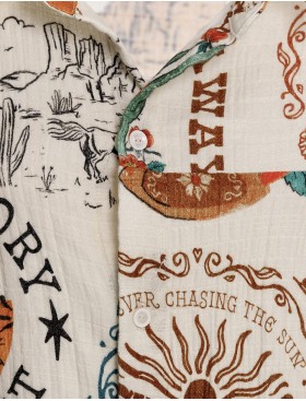 Пляжная рубашка Agua Bendita 17747 KESHI NOPAL, Цвет: белый, Размеры: S, изображение 4