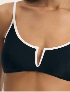 Черно-белый раздельный купальник Esotiq 42905 POPS, Цвет: черный, Размеры: L, изображение 4