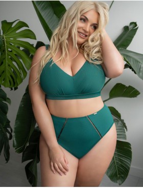 Высокие плавки женские Kris Line TARIFA briefs high waist, Цвет: изумрудный, Размеры: M, изображение 5