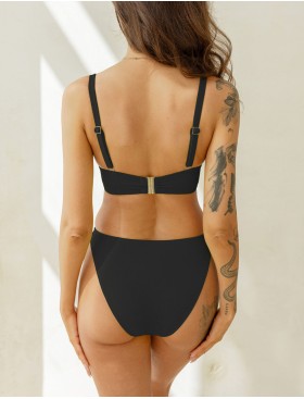 Низ купальника Kris Line LEMON BLACK briefs, Цвет: черный, Размеры: M, изображение 4