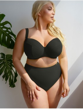 Высокие плавки Kris Line LEMON BLACK briefs high waist, Цвет: черный, Размеры: M, изображение 3