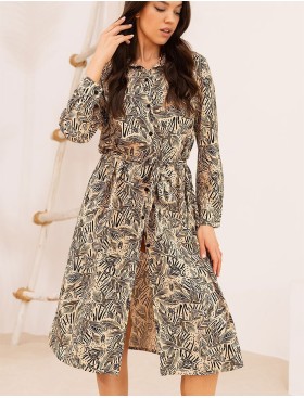 Рубашка средней длины Mia-Amore ALLEGRO 5460, Цвет: песочный, Размеры: 3XL