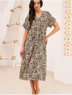 Длинная туника Mia-Amore ALLEGRO 5464, Цвет: песочный, Размеры: 4XL/5XL