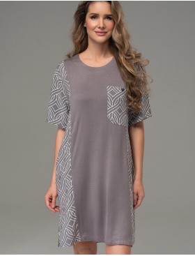 Туника с короткими рукавами Mia-Amore DAMASK 5253, Цвет: серый, Размеры: 4XL/5XL