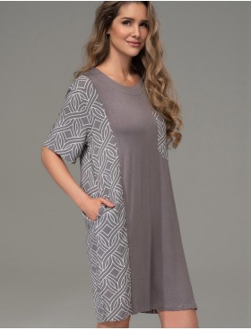 Туника с короткими рукавами Mia-Amore DAMASK 5253, Цвет: серый, Размеры: 4XL/5XL, изображение 4