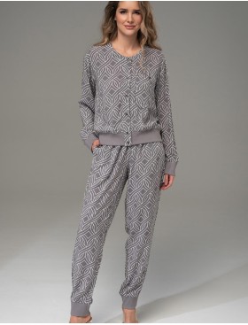 Домашний комплект Mia-Amore DAMASK 5255, Цвет: серый, Размеры: 2XL