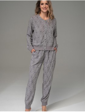 Домашний комплект Mia-Amore DAMASK 5255, Цвет: серый, Размеры: 2XL, изображение 3