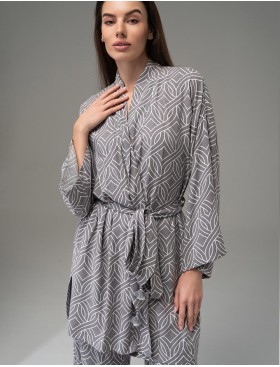 Комплект из жакета и брюк Mia-Amore DAMASK 5258, Цвет: серый, Размеры: 3XL, изображение 4