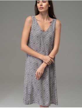 Свободное платье-сорочка Mia-Amore DAMASK 5361, Цвет: серый, Размеры: M, изображение 3