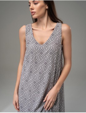 Свободное платье-сорочка Mia-Amore DAMASK 5361, Цвет: серый, Размеры: M, изображение 4