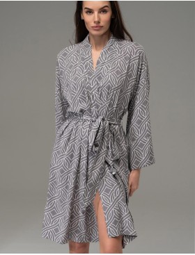 Домашний халат Mia-Amore DAMASK 5363, Цвет: серый, Размеры: L/XL