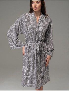 Домашний халат Mia-Amore DAMASK 5363, Цвет: серый, Размеры: L/XL, изображение 3