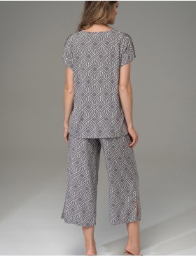 Комплект с укороченными брюками Mia-Amore DAMASK 5366, Цвет: серый, Размеры: XL, изображение 2