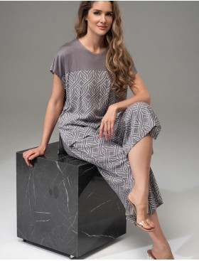 Комплект с укороченными брюками Mia-Amore DAMASK 5366, Цвет: серый, Размеры: XL, изображение 3