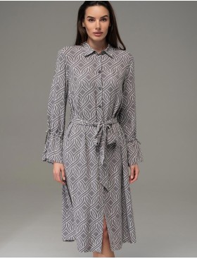 Платье-рубашка Mia-Amore DAMASK 5369, Цвет: серый, Размеры: S