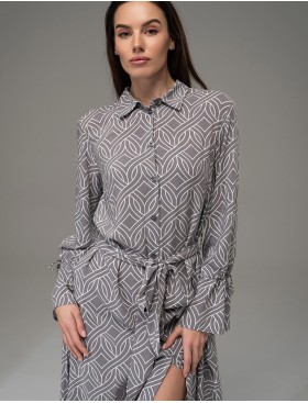 Платье-рубашка Mia-Amore DAMASK 5369, Цвет: серый, Размеры: S, изображение 4