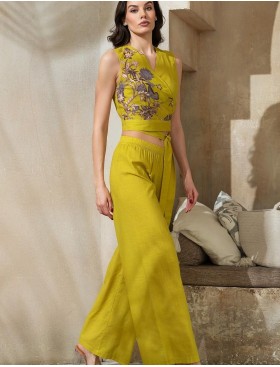 Яркий летний комплект топ + брюки Mia-Amore FIJI 5406, Цвет: лайм, Размеры: L, изображение 3