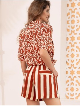 Комплект с полосатыми шортами Mia-Amore LUIGIANNA 5472, Цвет: мультицвет, Размеры: 2XL, изображение 2