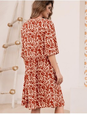 Платье-халат из вискозы Mia-Amore LUIGIANNA 5473, Цвет: мультицвет, Размеры: S/M, изображение 2