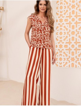 Комплект с полосатыми брюками Mia-Amore LUIGIANNA 5475, Цвет: мультицвет, Размеры: 5XL