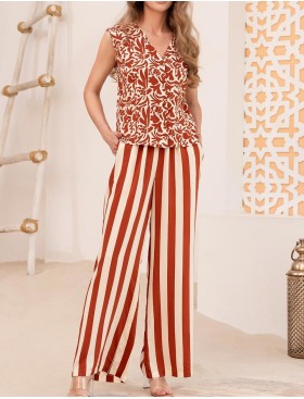 Комплект с полосатыми брюками Mia-Amore LUIGIANNA 5475, Цвет: мультицвет, Размеры: 5XL, изображение 4