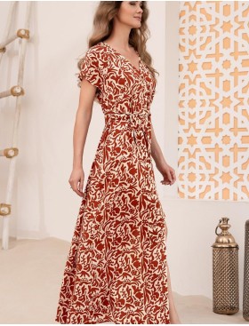 Длинное платье-халат Mia-Amore LUIGIANNA 5477, Цвет: мультицвет, Размеры: 3XL, изображение 3