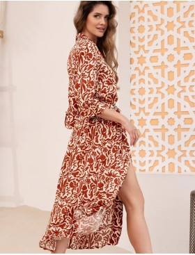 Рубашка-халат из вискозы Mia-Amore LUIGIANNA 5478, Цвет: мультицвет, Размеры: 3XL, изображение 2