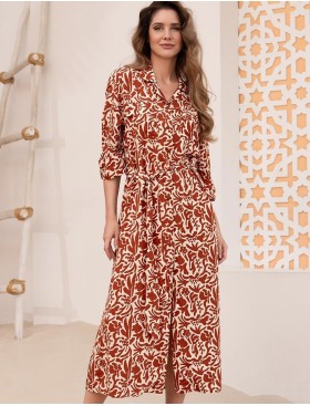 Рубашка-халат из вискозы Mia-Amore LUIGIANNA 5478, Цвет: мультицвет, Размеры: 3XL, изображение 3