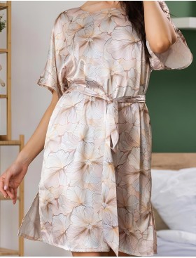 Шёлковая туника Mia-Amore SIMFONIA 4617, Цвет: бежевый, Размеры: L/XL, изображение 4