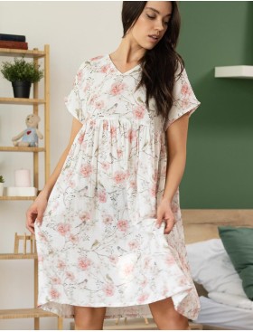 Домашняя туника из хлопкового муслина Mia-Amore VERBENA 5523, Цвет: мультицвет, Размеры: L/XL, изображение 3