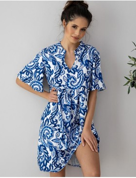 Ночная сорочка из вискозы Sensis LUNA, Цвет: синий, Размеры: S