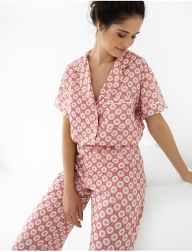 Пижама с брюками из викозы Sensis SOFIJA, Цвет: розовый, Размеры: L