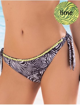 Купальник шторка + бразилиана Sielei ZEBRA ZB82 lime, Цвет: lime (лайм), Размеры: 85B, изображение 4