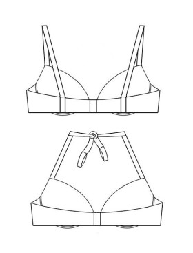 Двусторонний купальник Sielei RIGA COLOR RO5369 lime, Цвет: lime (лайм), Размеры: 80C, изображение 5