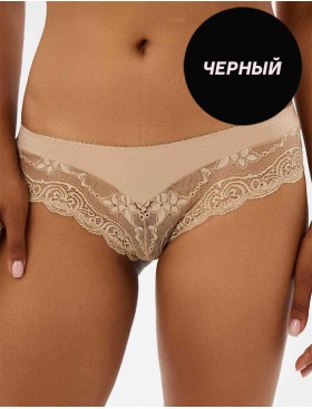 Трусы бразилиана VOVA SNEJANNA V54053 черный, Цвет: черный, Размеры: XS