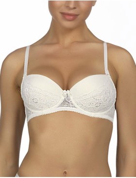 Бюстгальтер балконет Amelie NINA 1009 молочный, Цвет: молочный, Размеры: 85E