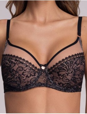 Бюстгальтер мягкий Ava CRYSTAL 1396 M черный, Цвет: черный, Размеры: 70I