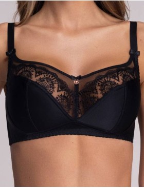 Мягкий бюстгальтер без косточек Ava LIBI 1691/1 M черный, Цвет: черный, Размеры: 90D