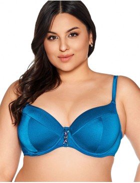 Бюстгальтер пляжный на поролоне Ava SK13 U azure, Цвет: сапфир, Размеры: 80E, изображение 5