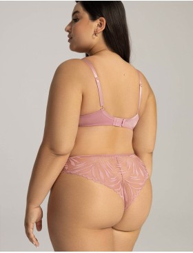 Трусы бразилиана Ava YASEMIN 2106 brazyliany pink peony, Цвет: античная роза, Размеры: 2XL, изображение 4