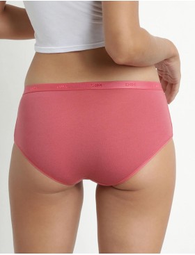 Набор хлопковых трусов Dim LES POCKETS COTON 4H01/3 бежевый/розовый/серый - 3 штуки, Цвет: бежевый/розовый/серы, Размеры: XXS/XS, изображение 3