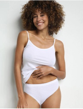 Набор хлопковых трусов Dim PUR COTON 3472 белый - 2 штуки, Цвет: белый, Размеры: S/M, изображение 3