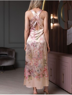 Платье-сорочка из натурального шёлка Mia-Amore ADAGIO 4491, Цвет: жемчужный, Размеры: S, изображение 2