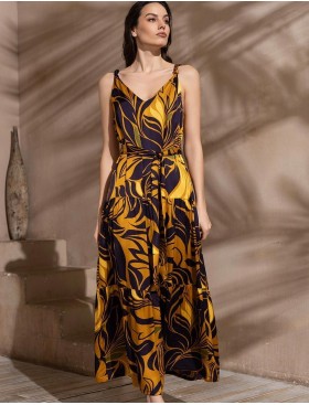 Длинный сарафан с оборками Mia-Amore MARCELA 4541, Цвет: мультицвет, Размеры: L, изображение 3