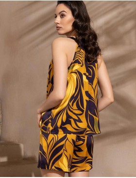 Шёлковый комплект с шортами Mia-Amore MARCELA 4542, Цвет: мультицвет, Размеры: S, изображение 2