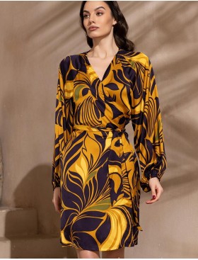 Запашное платье-халат Mia-Amore MARCELA 4543, Цвет: мультицвет, Размеры: S/M