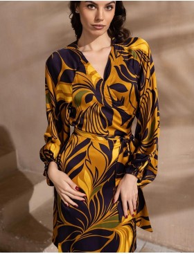 Запашное платье-халат Mia-Amore MARCELA 4543, Цвет: мультицвет, Размеры: S/M, изображение 4